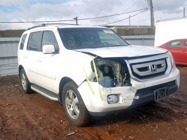 5FNYF4H78BB102306 - 2011 HONDA PILOT EXLN WHITE photo 9