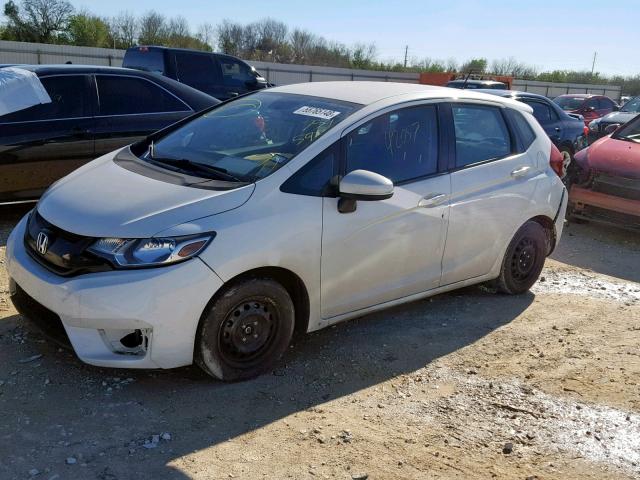 3HGGK5G59FM759597 - 2015 HONDA FIT LX WHITE photo 2