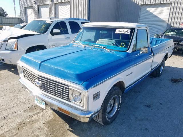 CE141F802342 - 1971 CHEVROLET C-10 BLUE photo 2