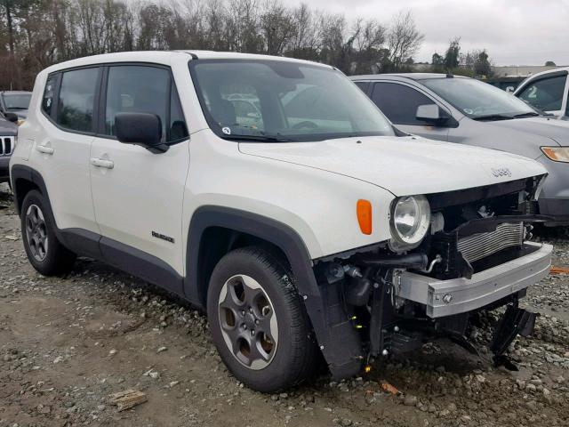 ZACCJAAT8GPC95281 - 2016 JEEP RENEGADE S WHITE photo 1