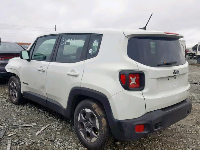 ZACCJAAT8GPC95281 - 2016 JEEP RENEGADE S 白色 照片 3
