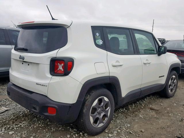 ZACCJAAT8GPC95281 - 2016 JEEP RENEGADE S WHITE photo 4