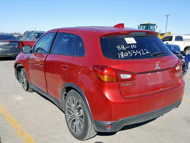 JA4AP3AUXHZ013746 - 2017 MITSUBISHI OUTLANDER RED photo 3