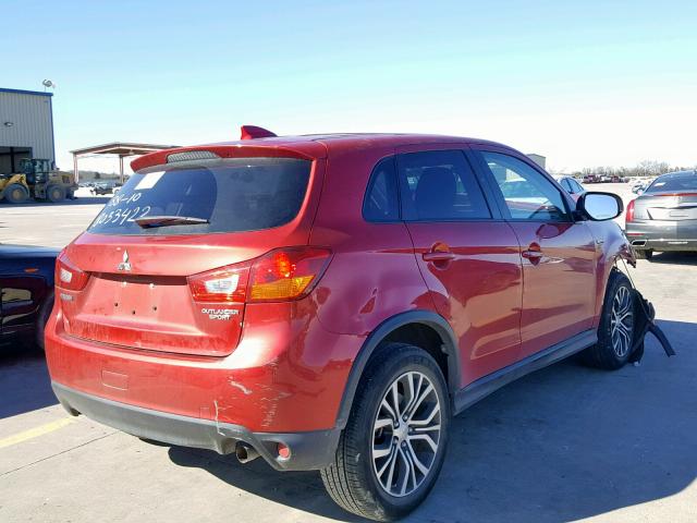 JA4AP3AUXHZ013746 - 2017 MITSUBISHI OUTLANDER RED photo 4