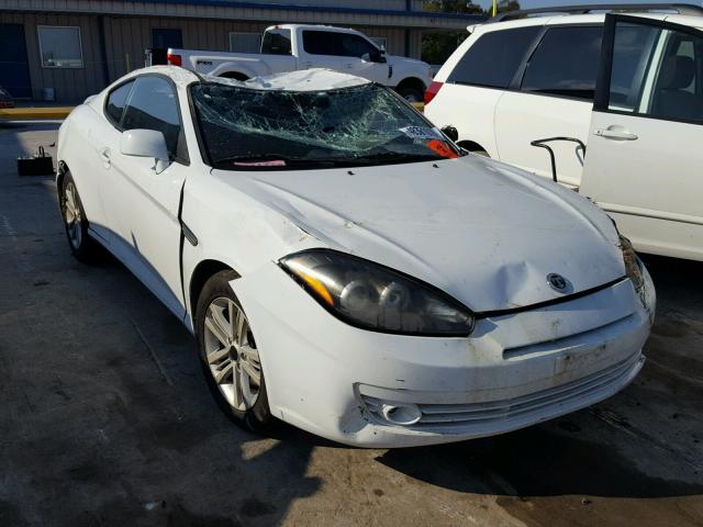 KMHHM66D98U290033 - 2008 HYUNDAI TIBURON GS WHITE photo 1