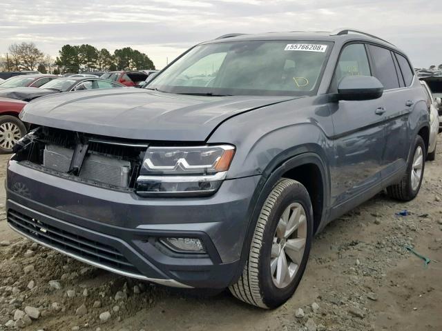 1V2DR2CA2JC537636 - 2018 VOLKSWAGEN ATLAS SE GRAY photo 2