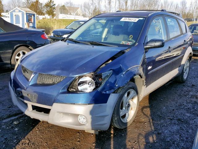 5Y2SL62883Z421454 - 2003 PONTIAC VIBE BLUE photo 2