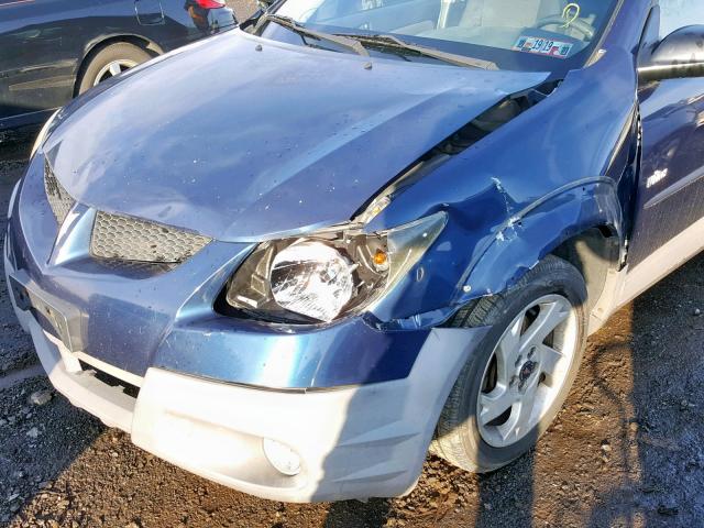 5Y2SL62883Z421454 - 2003 PONTIAC VIBE BLUE photo 9