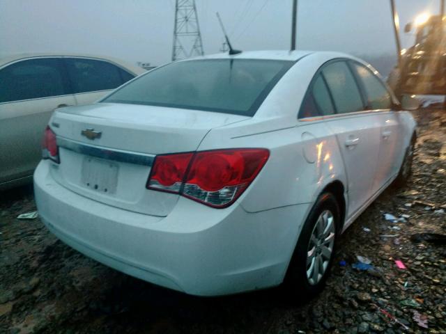 1G1PD5SH0B7291055 - 2011 CHEVROLET CRUZE LS WHITE photo 4