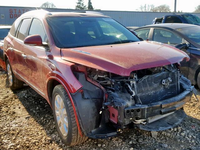 5GAKRDKD0DJ259580 - 2013 BUICK ENCLAVE RED photo 1