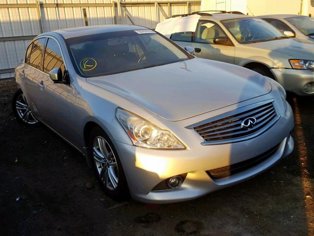 JN1CV6AR8DM762976 - 2013 INFINITI G37 SILVER photo 1