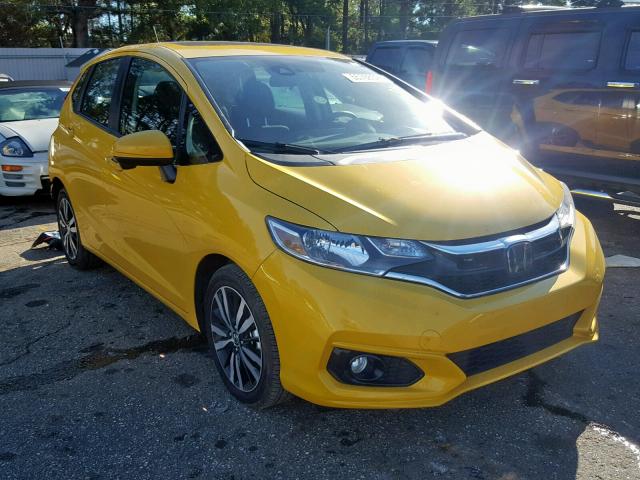 3HGGK5H8XKM702988 - 2019 HONDA FIT EX YELLOW photo 1