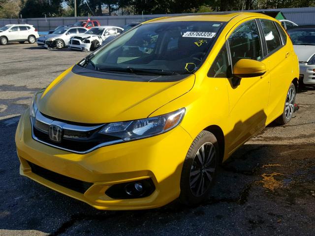 3HGGK5H8XKM702988 - 2019 HONDA FIT EX YELLOW photo 2