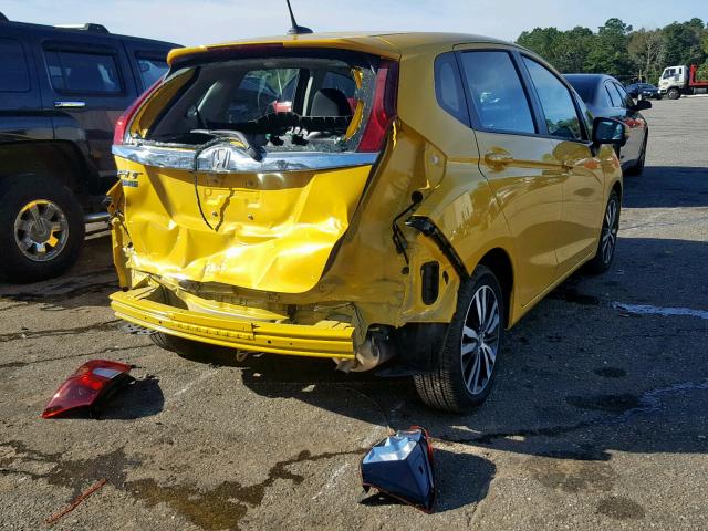 3HGGK5H8XKM702988 - 2019 HONDA FIT EX YELLOW photo 4