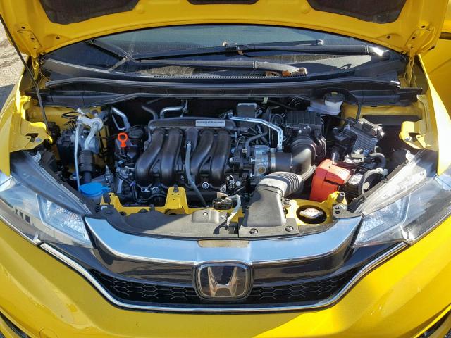 3HGGK5H8XKM702988 - 2019 HONDA FIT EX YELLOW photo 7