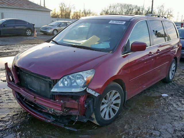 5FNRL38836B003642 - 2006 HONDA ODYSSEY TO MAROON photo 2