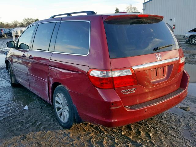 5FNRL38836B003642 - 2006 HONDA ODYSSEY TO MAROON photo 3