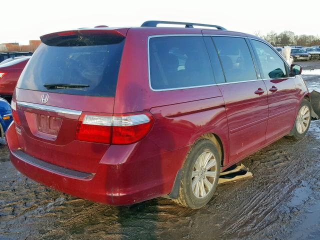 5FNRL38836B003642 - 2006 HONDA ODYSSEY TO MAROON photo 4