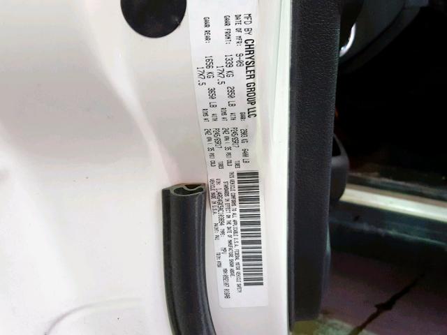 1J4RG4GK5AC103894 - 2010 JEEP COMMANDER WHITE photo 10