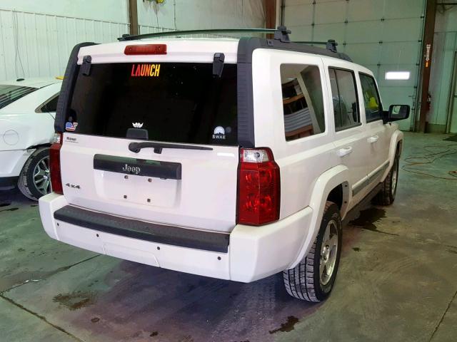 1J4RG4GK5AC103894 - 2010 JEEP COMMANDER WHITE photo 4