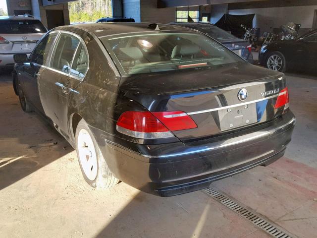 WBAHN83577DT67598 - 2007 BMW 750 BLACK photo 3