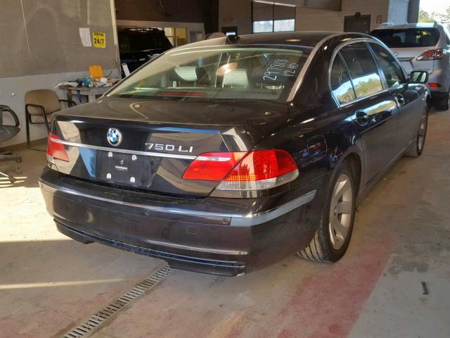 WBAHN83577DT67598 - 2007 BMW 750 BLACK photo 4