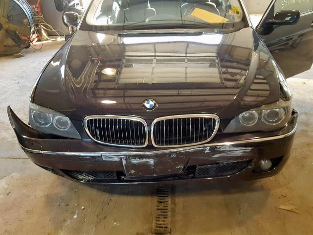 WBAHN83577DT67598 - 2007 BMW 750 BLACK photo 7