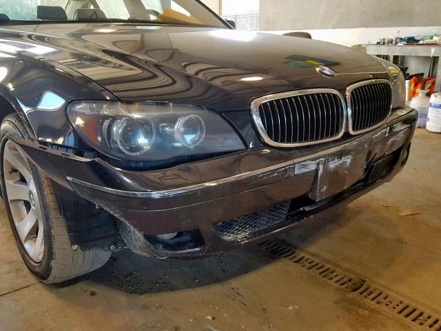 WBAHN83577DT67598 - 2007 BMW 750 BLACK photo 9