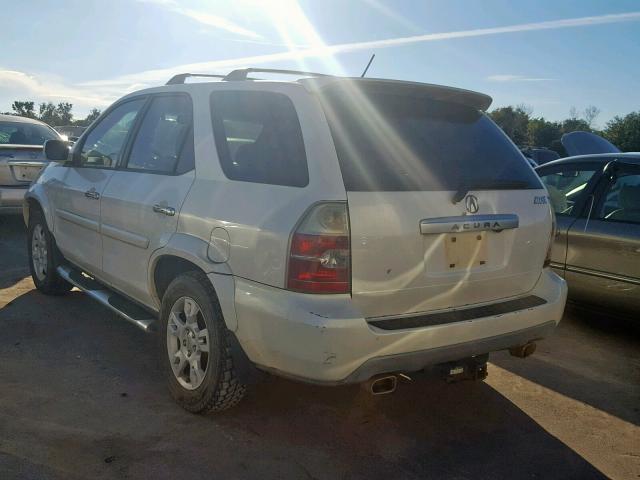 2HNYD18874H519629 - 2004 ACURA MDX TOURIN WHITE photo 3