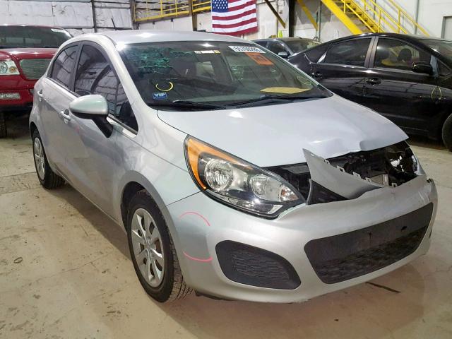 KNADM5A35C6021128 - 2012 KIA RIO LX SILVER photo 1