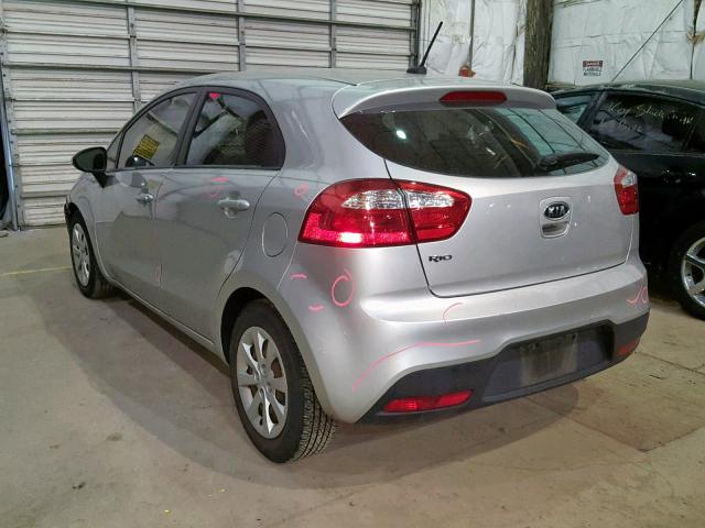 KNADM5A35C6021128 - 2012 KIA RIO LX SILVER photo 3