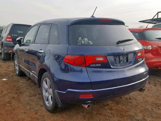 5J8TB18578A015468 - 2008 ACURA RDX TECHNO BLUE photo 3