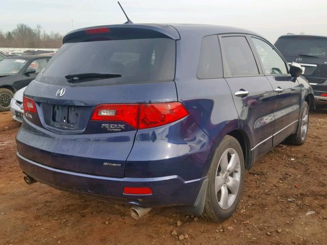 5J8TB18578A015468 - 2008 ACURA RDX TECHNO BLUE photo 4