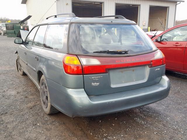 4S3BH635027303771 - 2002 SUBARU LEGACY L GREEN photo 3