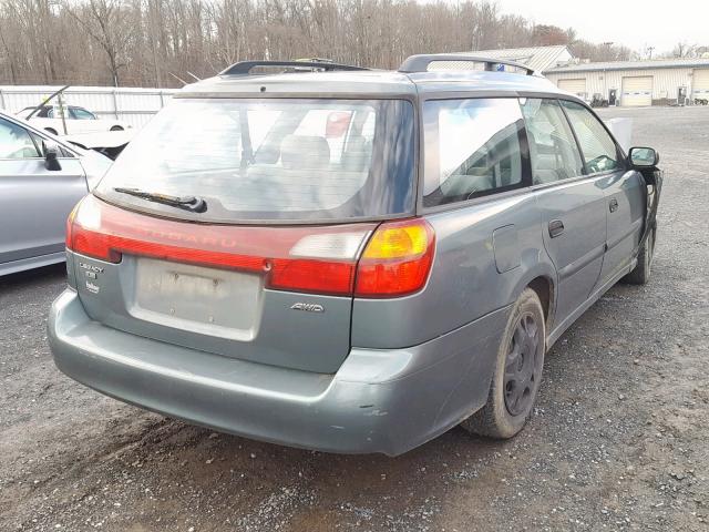 4S3BH635027303771 - 2002 SUBARU LEGACY L GREEN photo 4