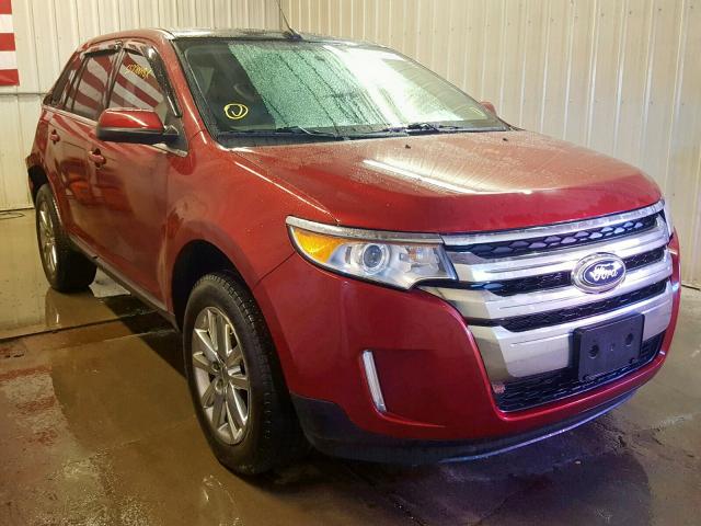 2FMDK4KC0EBB39119 - 2014 FORD EDGE LIMIT MAROON photo 1