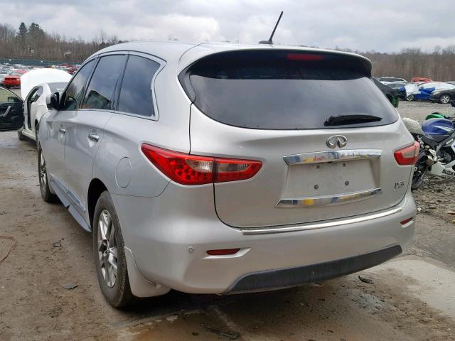 5N1AL0MM9DC314495 - 2013 INFINITI JX35 BASE SILVER photo 3