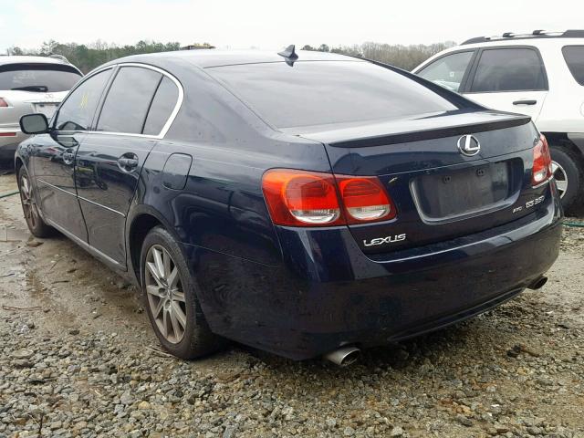 JTHCE96S470002550 - 2007 LEXUS GS 350 BLUE photo 3