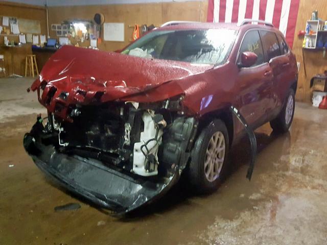 1C4PJMCB9GW235732 - 2016 JEEP CHEROKEE L RED photo 2