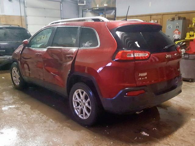 1C4PJMCB9GW235732 - 2016 JEEP CHEROKEE L RED photo 3