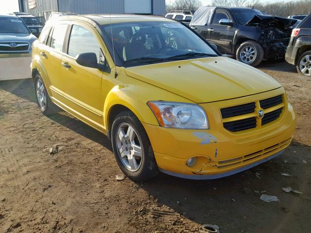 1B3HB48B87D591242 - 2007 DODGE CALIBER SX YELLOW photo 1