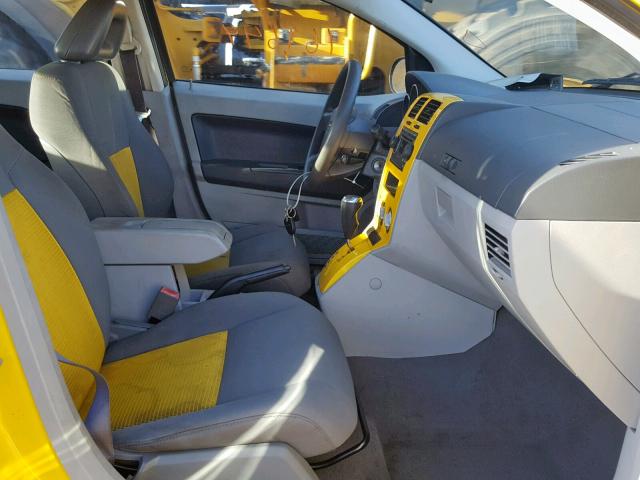 1B3HB48B87D591242 - 2007 DODGE CALIBER SX YELLOW photo 5