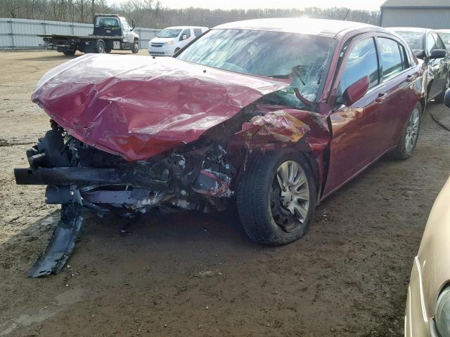 1C3CCBAB5EN211581 - 2014 CHRYSLER 200 LX MAROON photo 2