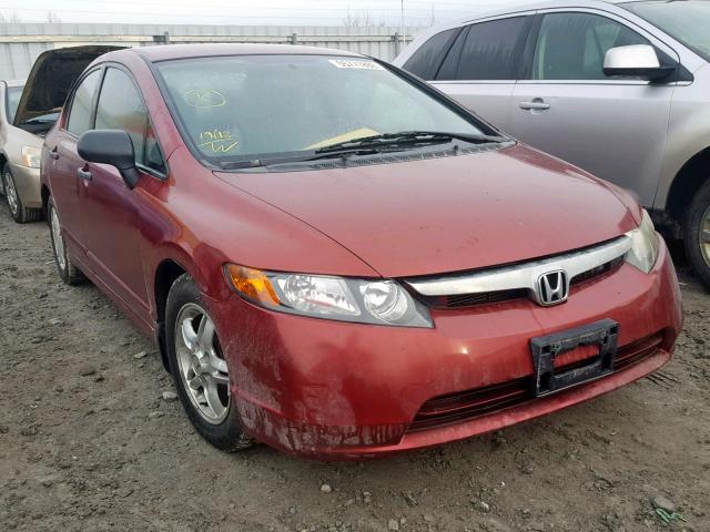 2HGFA16418H000430 - 2008 HONDA CIVIC DX-G RED photo 1