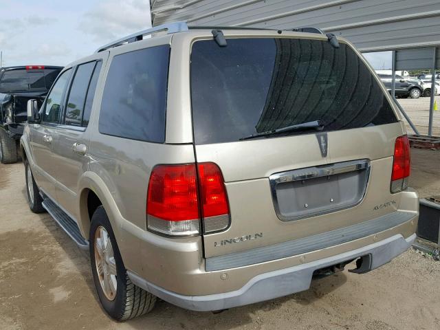 5LMEU68H64ZJ15977 - 2004 LINCOLN AVIATOR 奶油色 照片 3