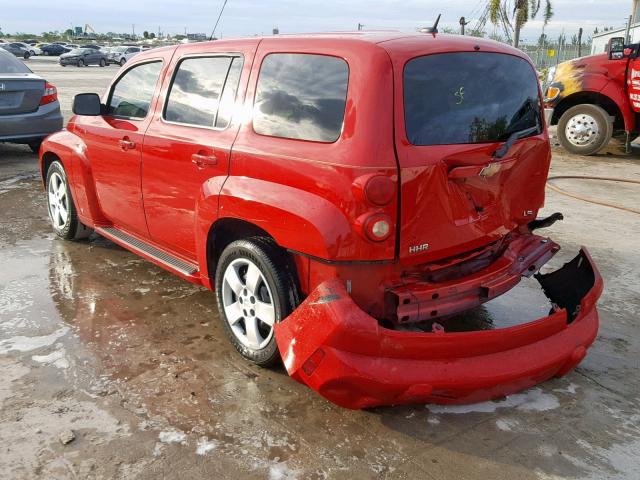 3GNDA13D08S564987 - 2008 CHEVROLET HHR LS RED photo 3