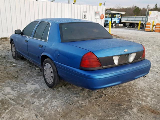 2FAHP71V79X110243 - 2009 FORD CROWN VICT BLUE photo 3