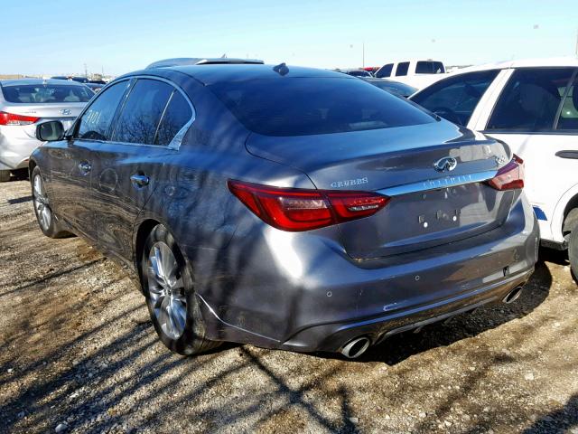 JN1EV7AP2JM356331 - 2018 INFINITI Q50 LUXE CHARCOAL photo 3