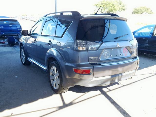 JA4AS3AW4CU011724 - 2012 MITSUBISHI OUTLANDER GRAY photo 3