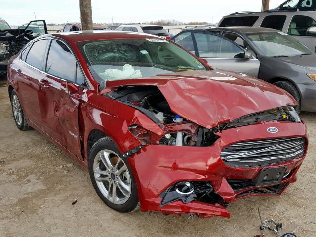 3FA6P0RU9GR202105 - 2016 FORD FUSION TIT RED photo 1